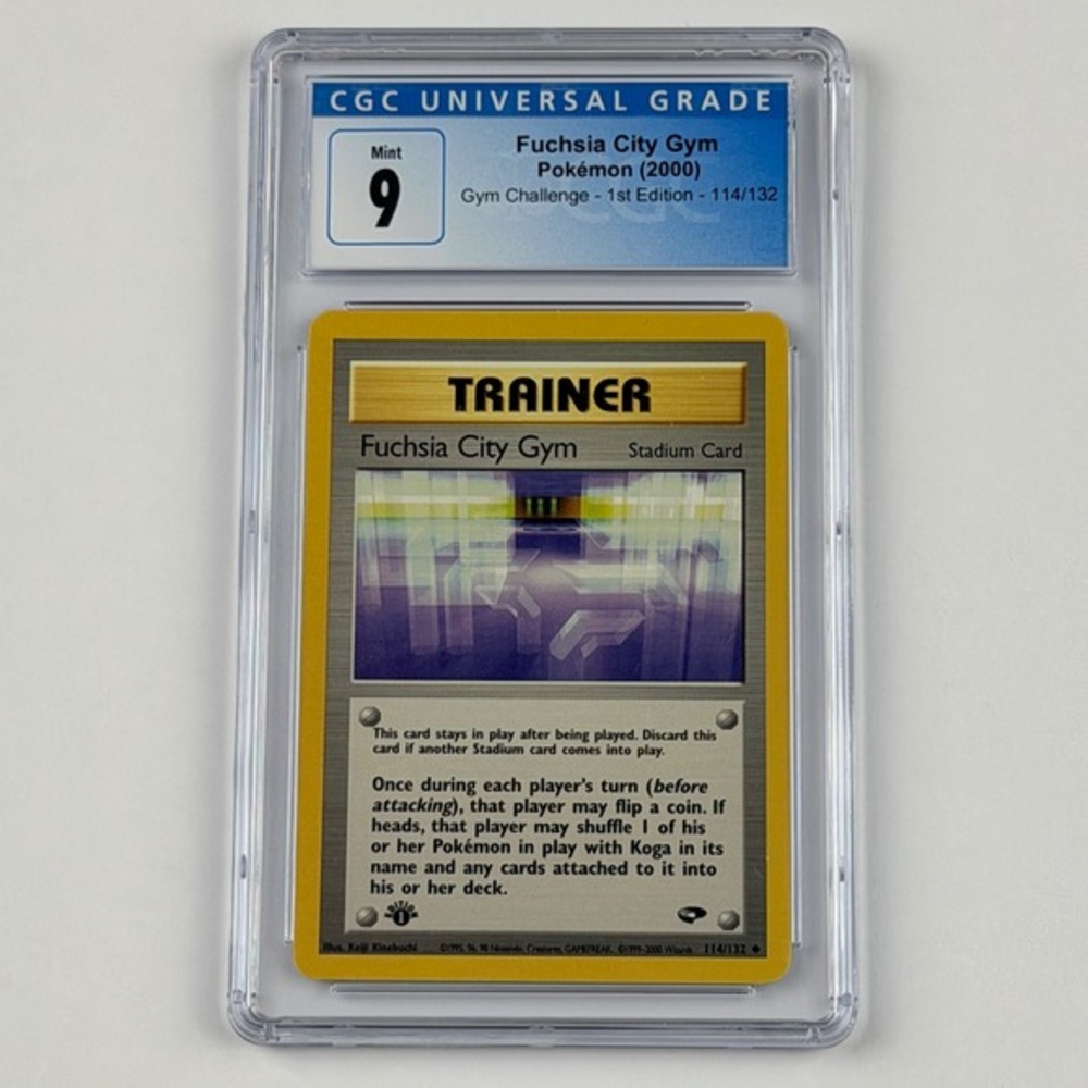 Fuchsia City Gym 1st Edition 114/132 CGC 9 Mint TCG Pokemon Gym Challenge 2000